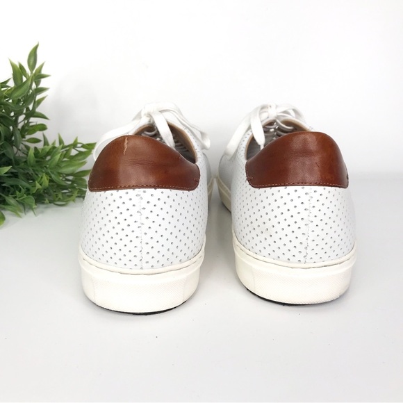 MAGNANNI Costa Lo Leather Perforated Sneakers 12 - Picture 4 of 9
